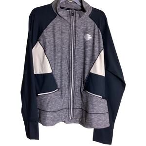 Harley Davidson Track Jacket Womens  2W Full Zip Performance Black Grey